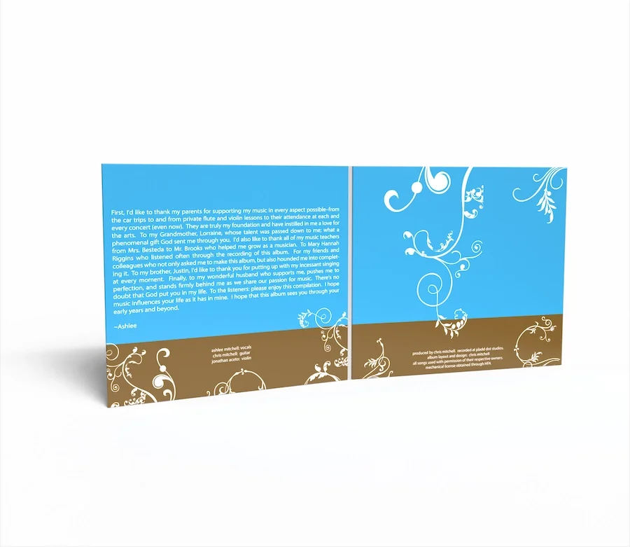 A Lullaby Album Isometric Inside Full View Cover